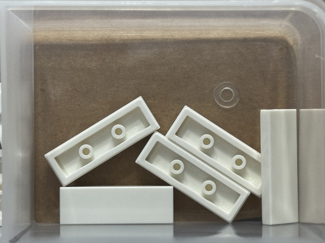 LEGO Parts - White Tile 1 x 3 - No 63864 - QTY 5