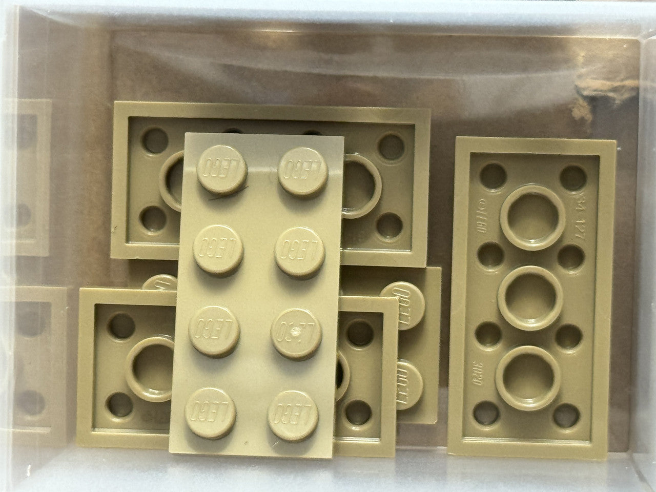 LEGO Parts - Dark Tan Plate 2 x 4 - No 3020 - QTY 5