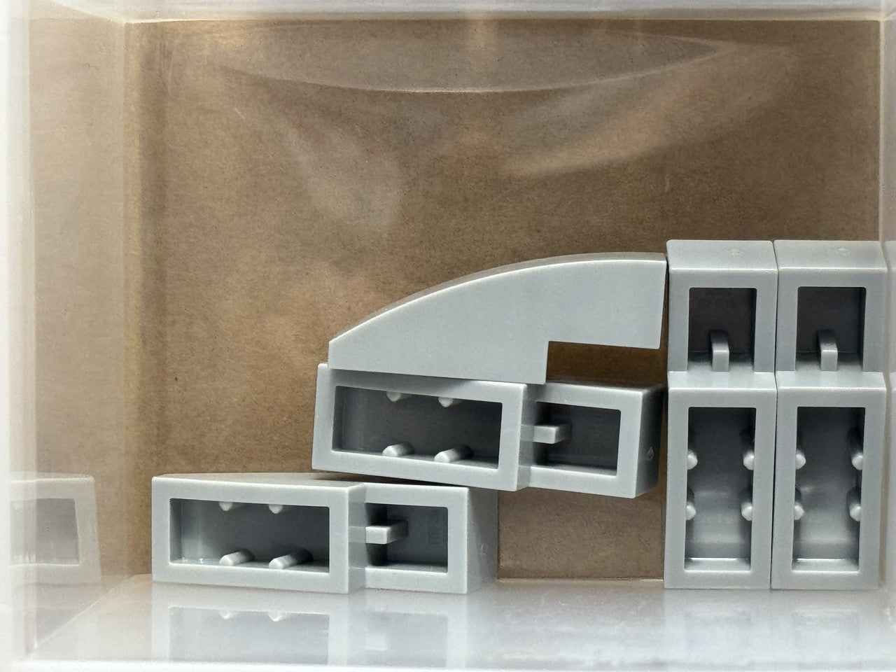 LEGO Parts - Light Bluish Gray Slope, Curved 3 x 1 - No 50950 - QTY 5