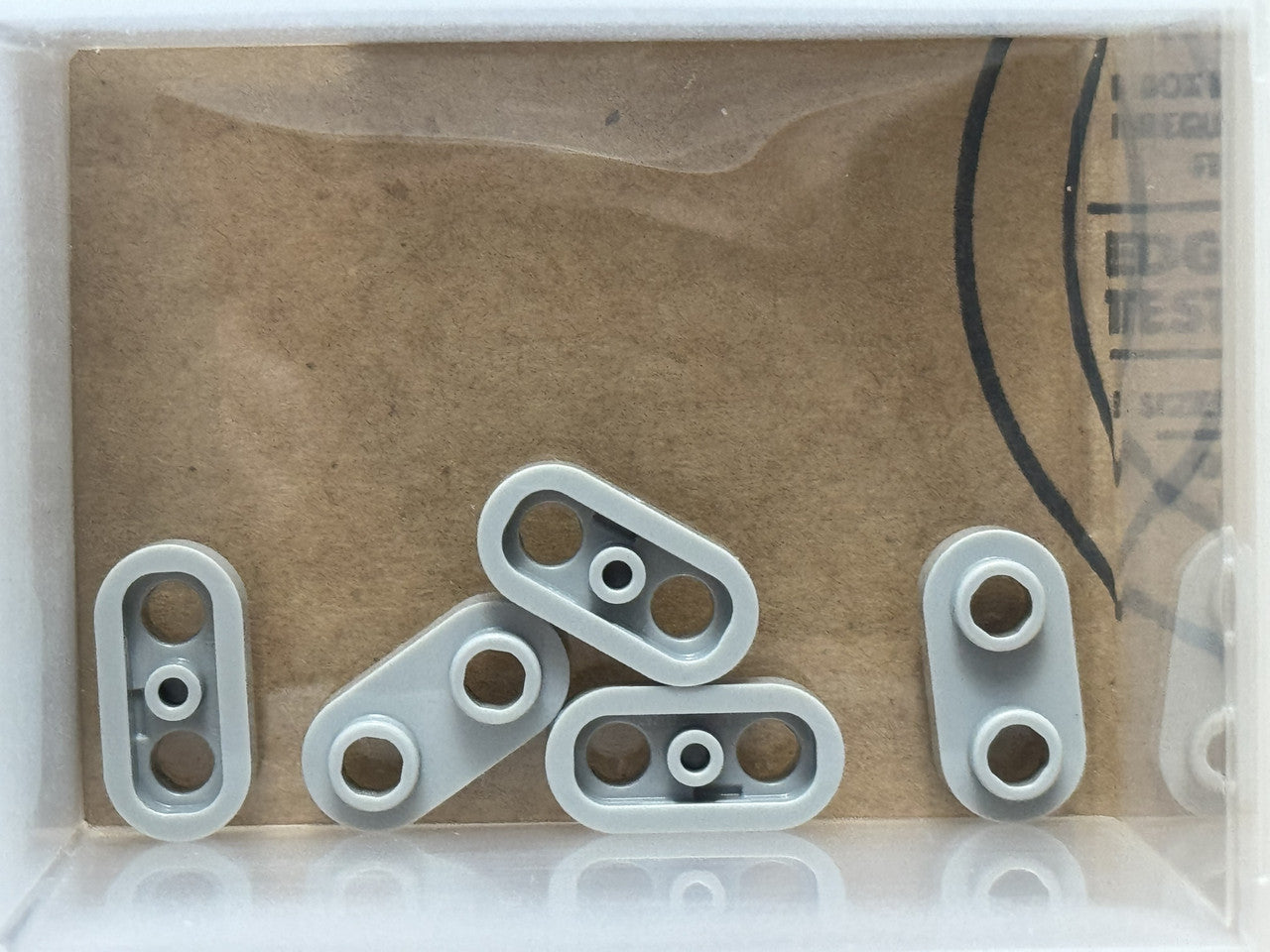 LEGO Parts - Light Bluish Gray Plate, Round 1 x 2 Open Studs - No 35480 - QTY 5