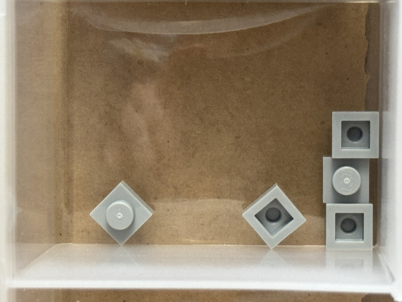 LEGO Parts - Light Bluish Gray Plate 1 x 1 - No 3024 - QTY 5