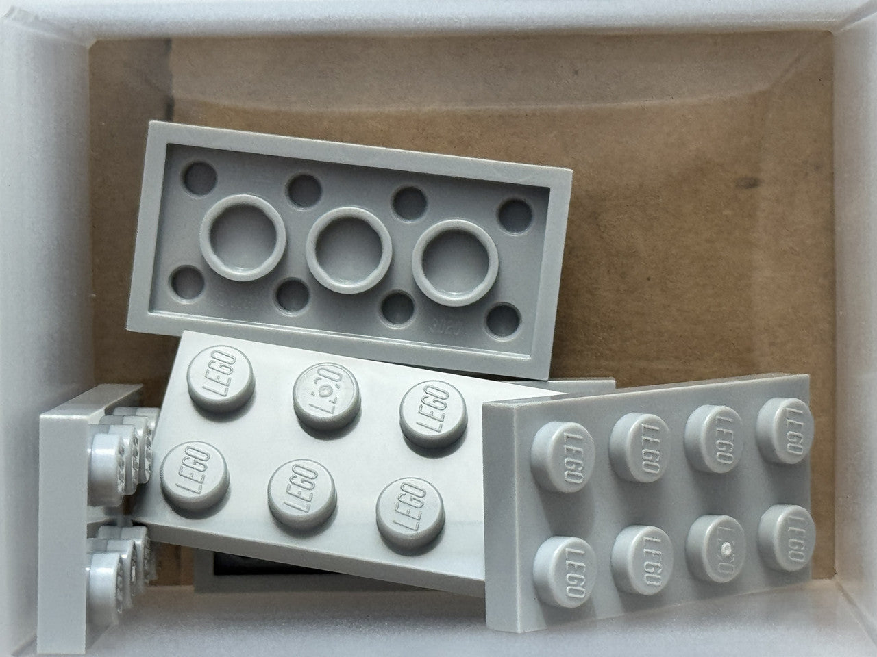 LEGO Parts - Light Bluish Gray Plate 2 x 4 - No 3020 - QTY 5