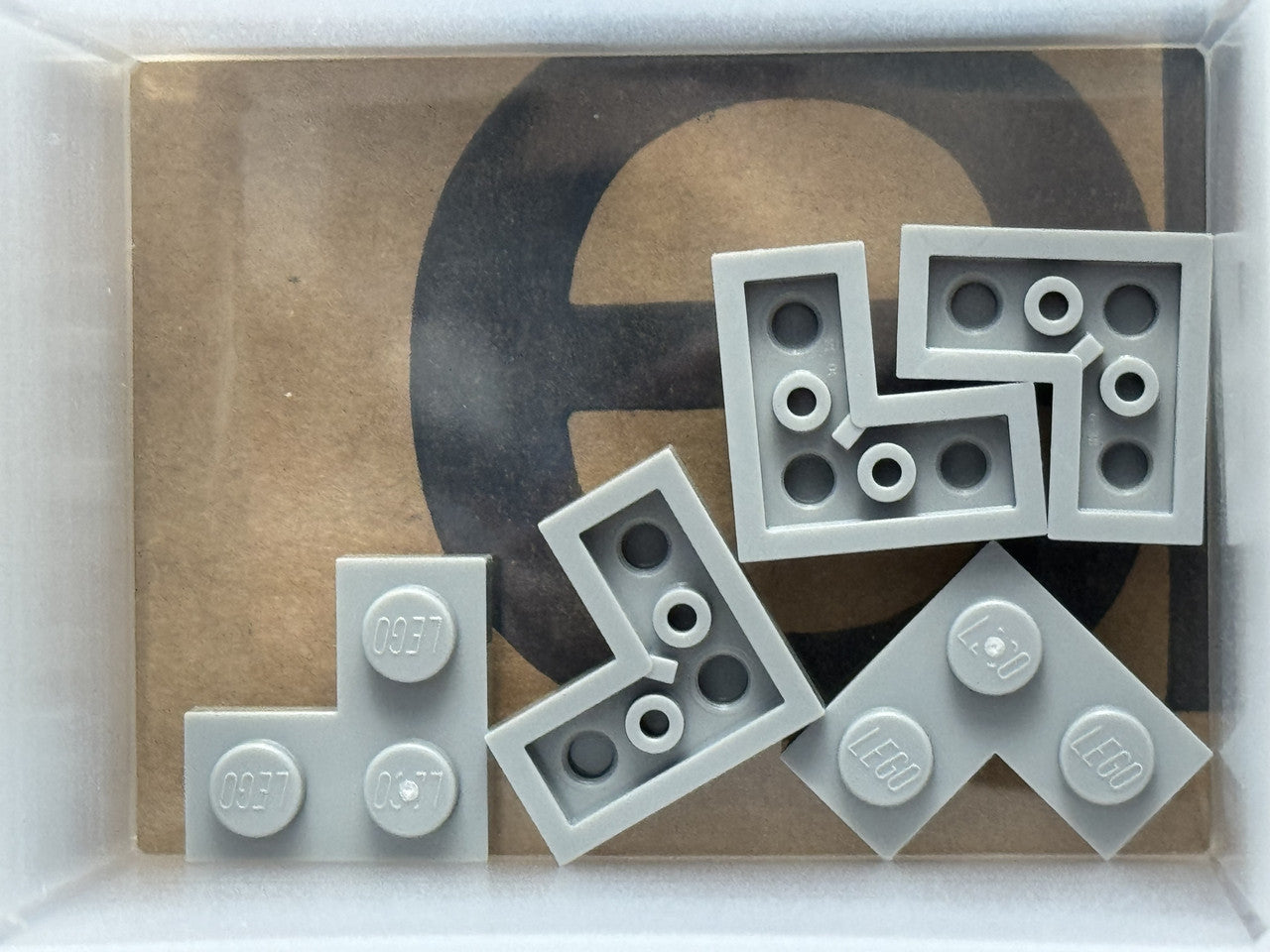 LEGO Parts - Light Bluish Gray Plate 2 x 2 Corner - No 2420 - QTY 5