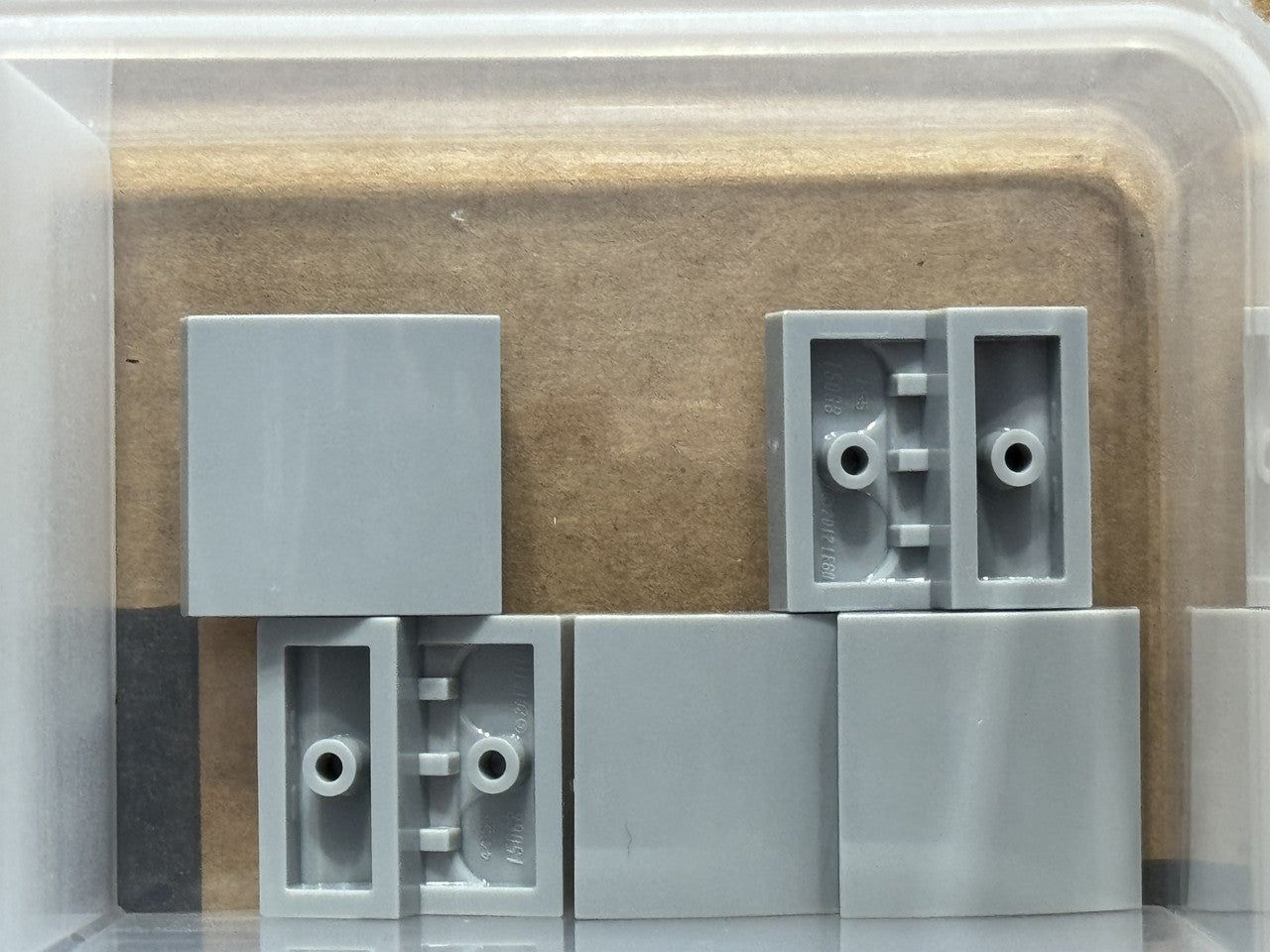 LEGO Parts - Light Bluish Gray Slope, Curved 2 x 2 x 2/3 - No 15068 - QTY 5