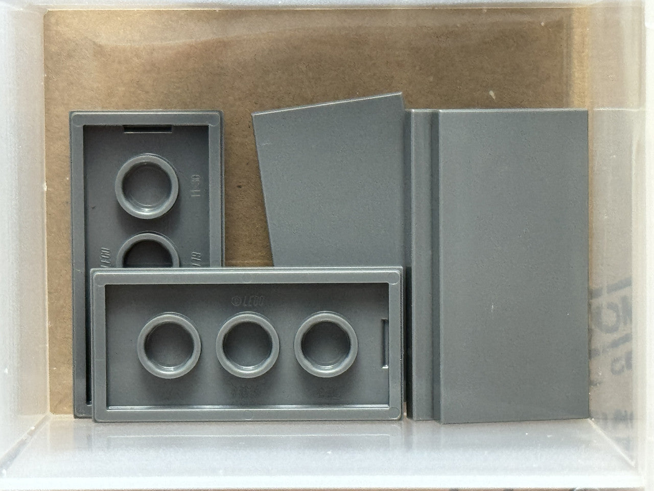 LEGO Parts - Dark Bluish Gray Tile 2 x 4 - No 87079 - QTY 5
