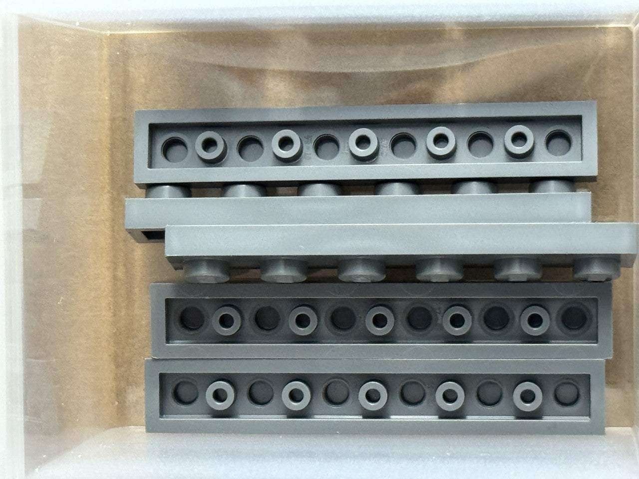 LEGO Parts - Dark Bluish Gray Plate 1 x 6 - No 3666 - QTY 5