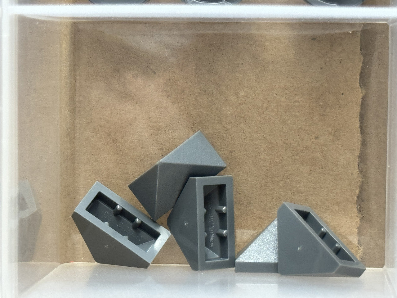 LEGO Parts - Dark Bluish Gray Slope 45 2 x 1 Triple - No 15571 - QTY 5