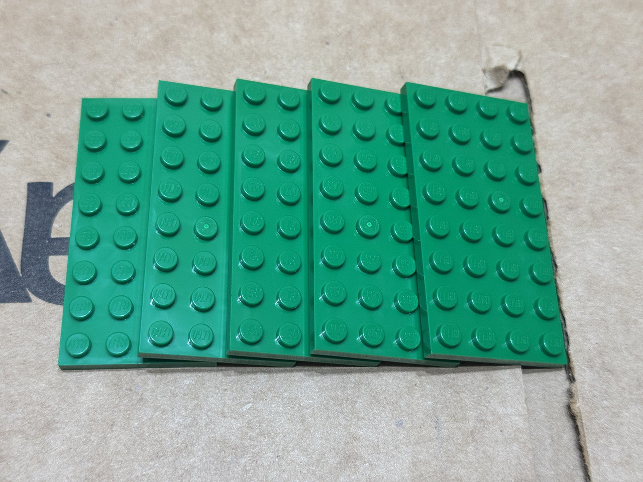 LEGO Parts - Green Plate 4 x 8 - No 3035 - QTY 5