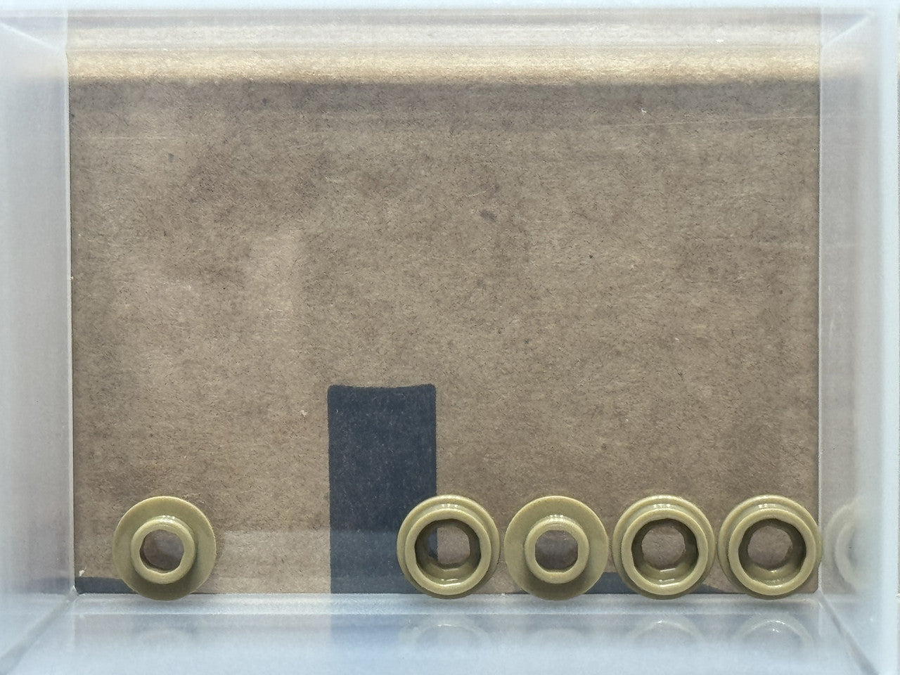 LEGO Parts - Dark Tan Plate, Round 1 x 1 with Open Stud - No 85861 - QTY 5