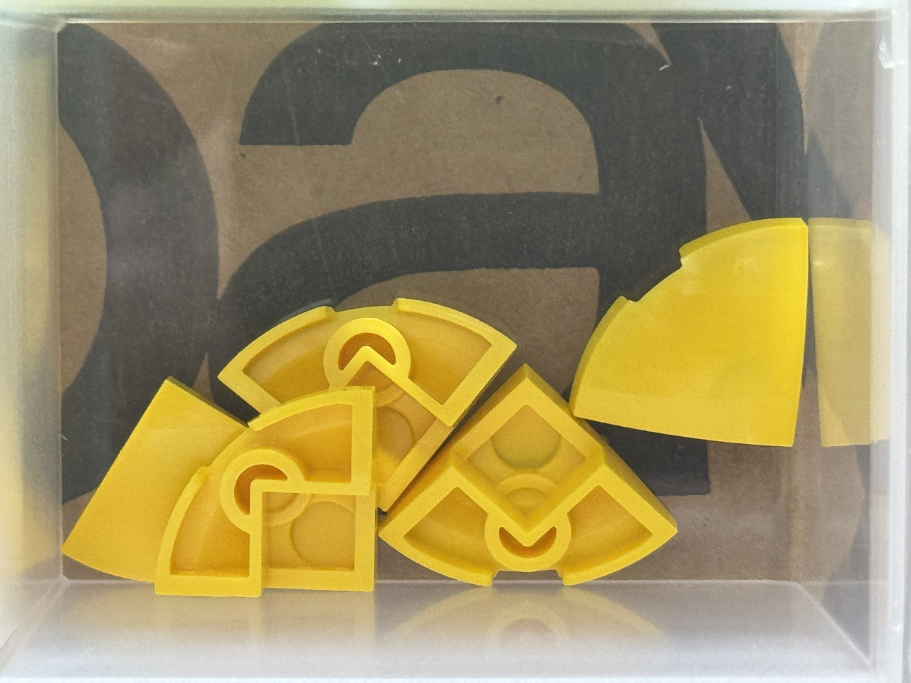LEGO Parts - Yellow Slope, Curved 2 x 2 x 2/3 Corner Round - No 5852 - QTY 5