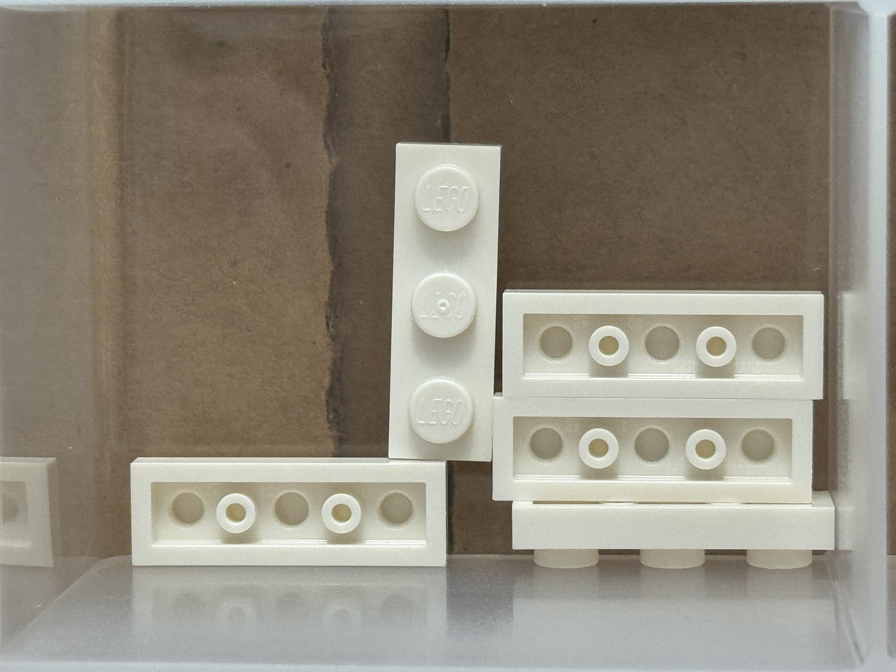 LEGO Parts - White Plate 1 x 3 - No 3623 - QTY 5