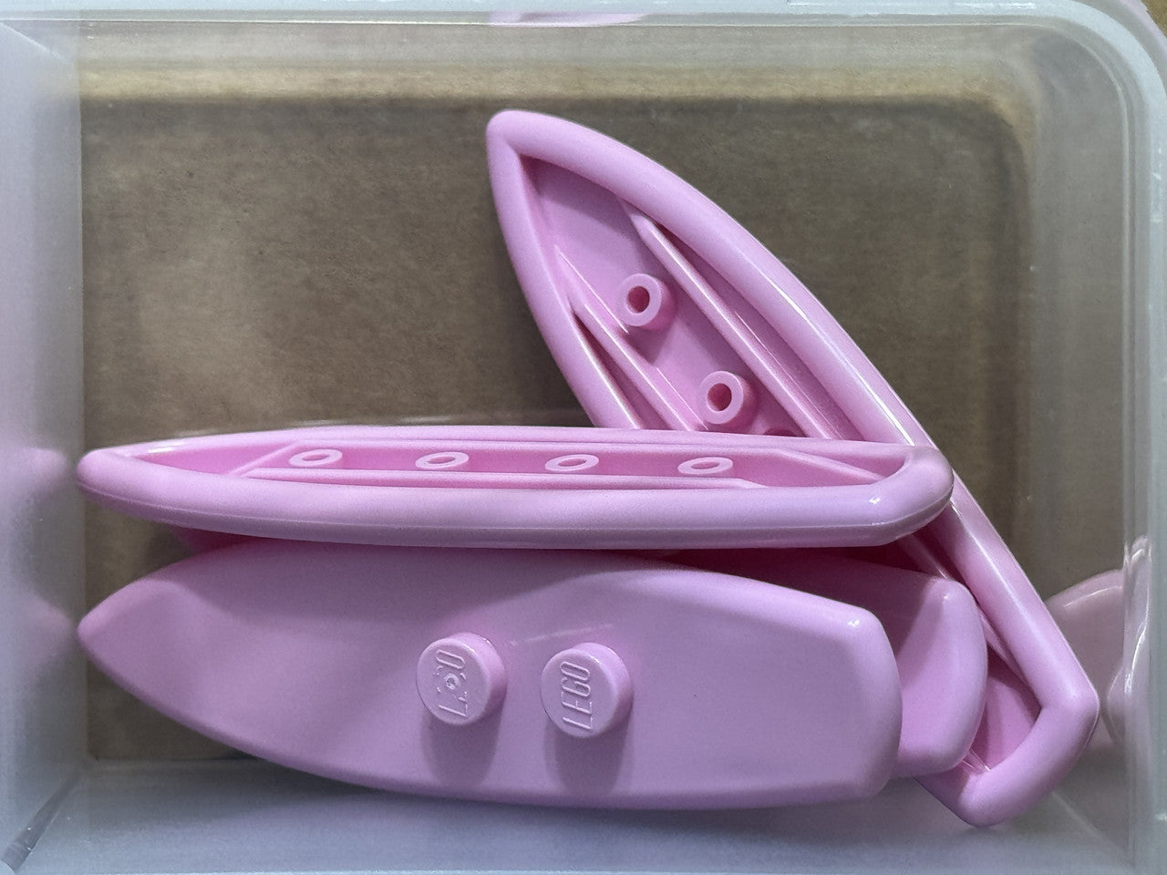 LEGO Parts - Bright Pink Minifigure Surfboard Standard - No 90397 - QTY 5