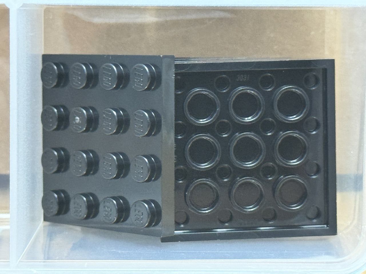 LEGO Parts - Black Plate 4 x 4 - No 3031 - QTY 5