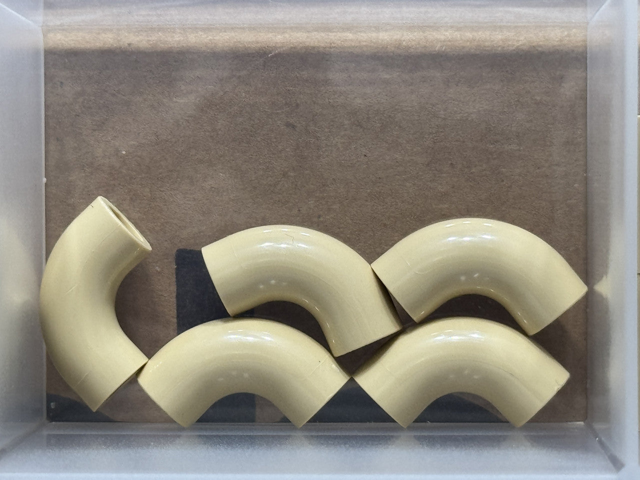 LEGO Parts - Tan Brick, Round Tube 1 x 1 d. 90 degrees - No 25214 - QTY 5