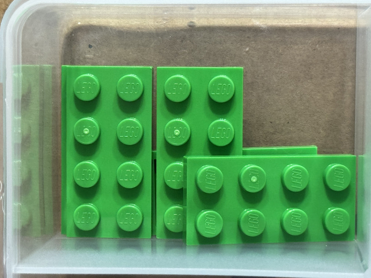 LEGO Parts - Bright Green Plate 2 x 4 - No 3020 - QTY 5