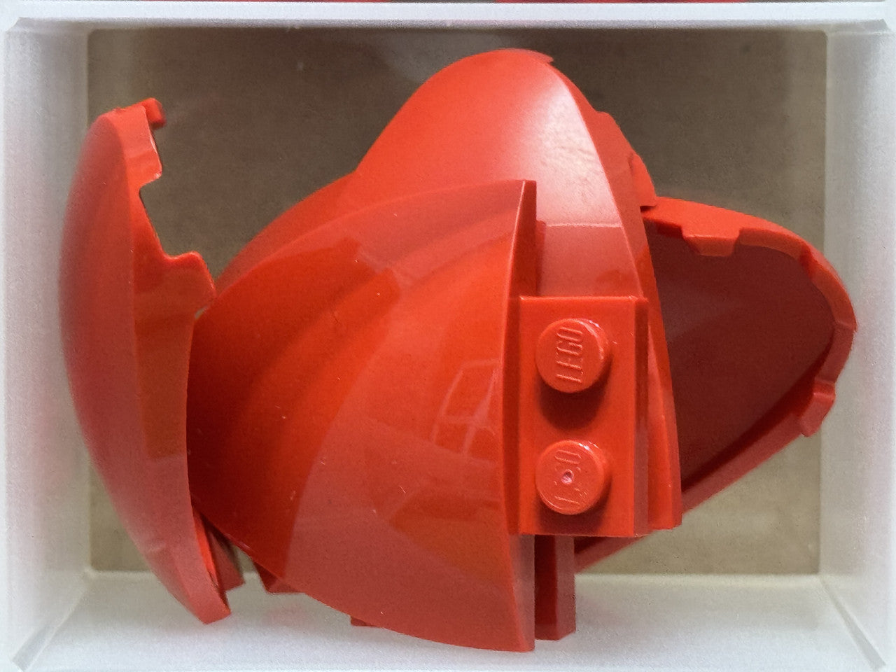 LEGO Parts - Red Brick, Round 4 x 5 x 1 2/3 Half 2 Studs - No 7613 - QTY 5