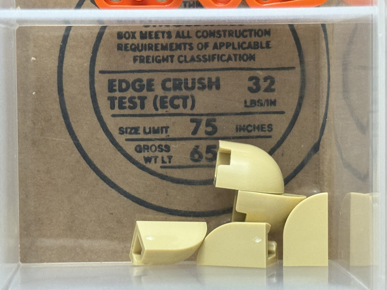 LEGO Parts - Tan Slope, Curved 1 x 1 x 1 1/3 Corner Round - No 1871 - QTY 5