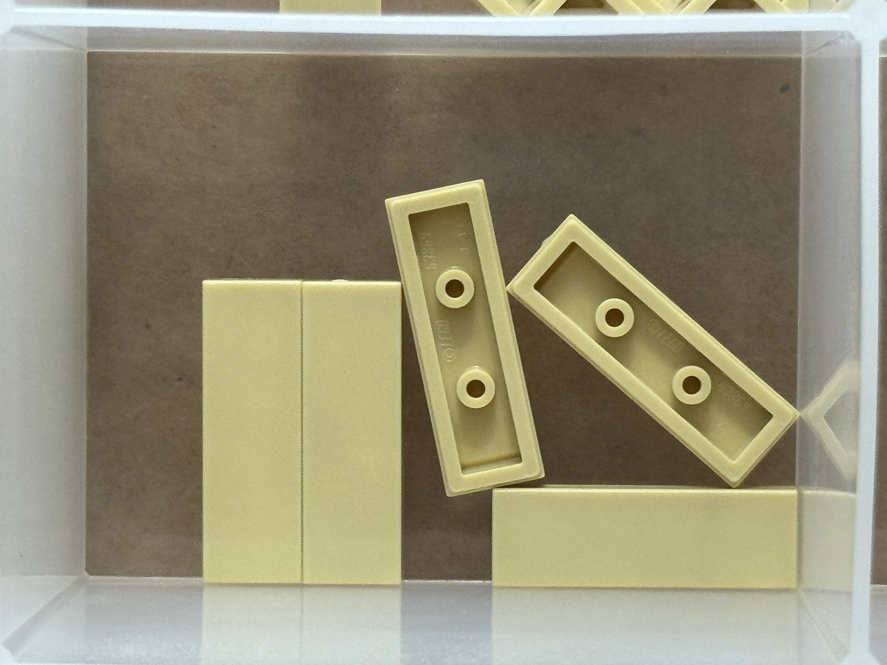 LEGO Parts - Tan Tile 1 x 3 - No 63864 - QTY 5