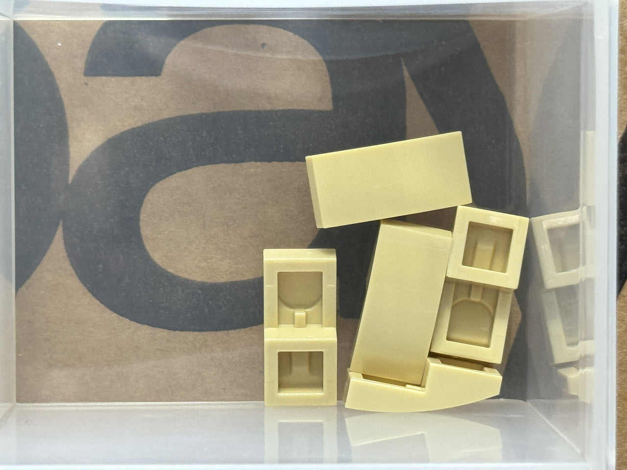LEGO Parts - Tan Slope, Curved 2 x 1 x 2/3 - No 11477 - QTY 5