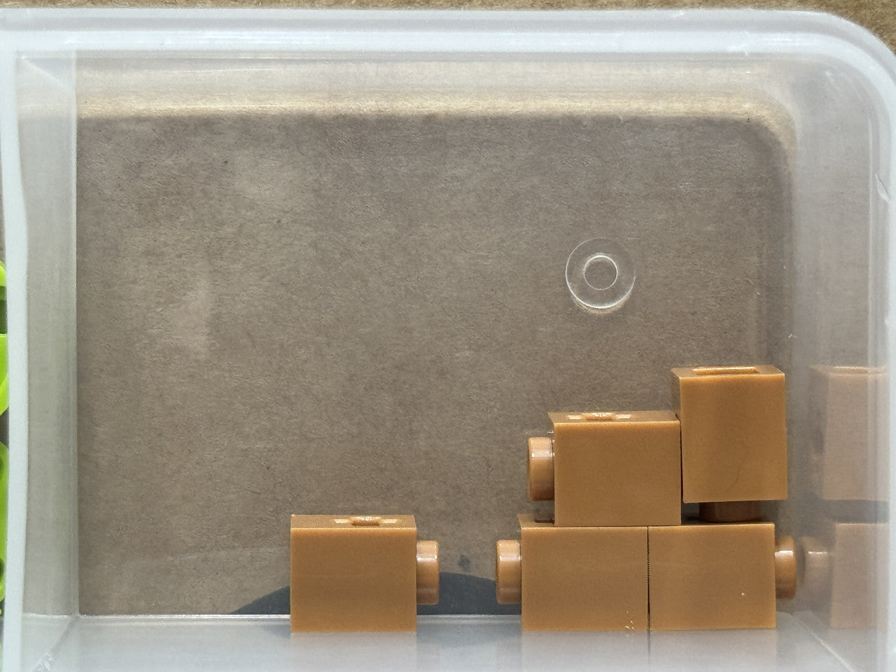 LEGO Parts - Medium Nougat Technic, Brick 1 x 1 Axle Hole - No 73230 - QTY 5