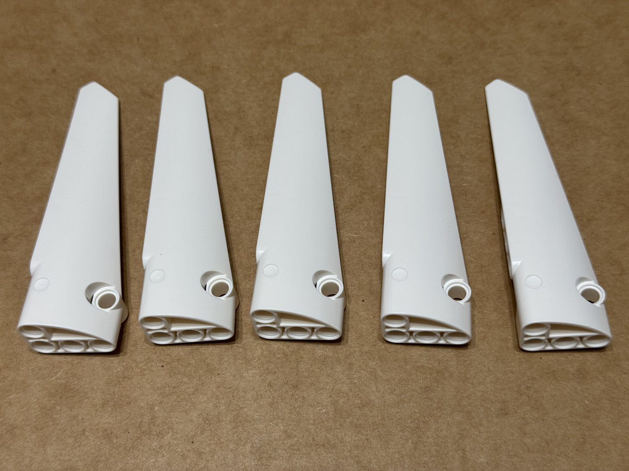 LEGO Parts - White Technic, Panel Fairing # 6 - No 64393 - QTY 5
