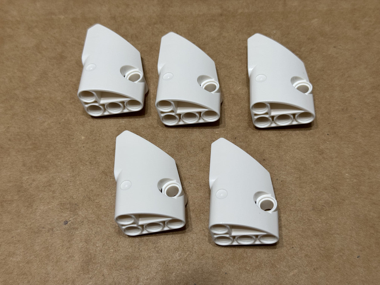 LEGO Parts - White Technic, Panel Fairing # 2 - No 87086 - QTY 5