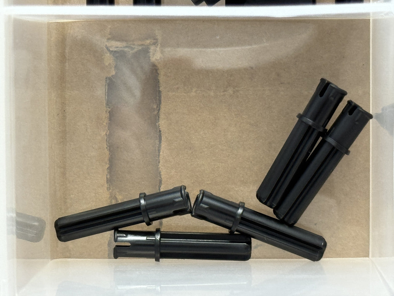 LEGO Parts - Black Technic, Axle 2L with Pin - No 18651 - QTY 5