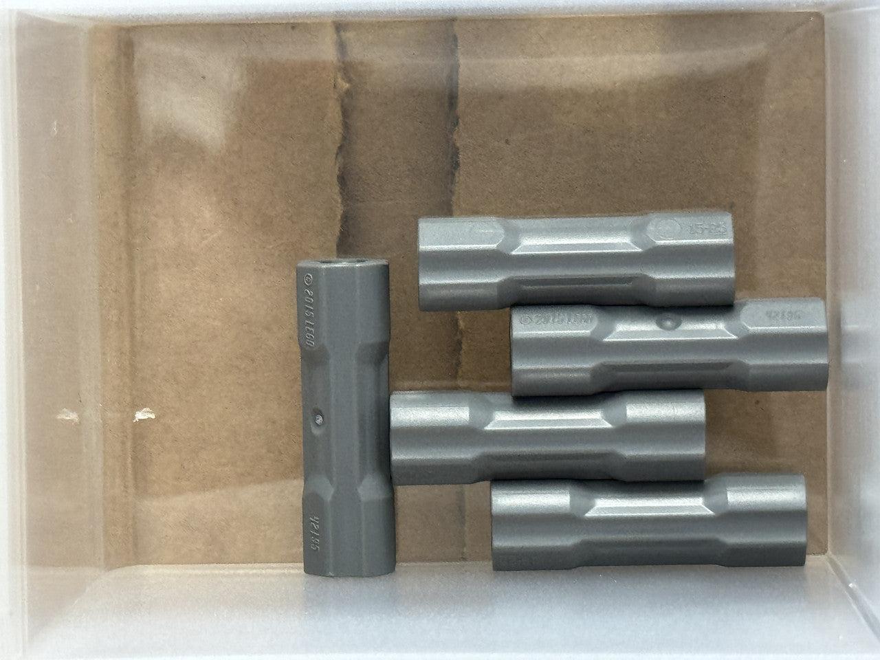 LEGO Parts - Dark Bluish Gray Technic, Axle Connector 3L - No 26287 - QTY 5