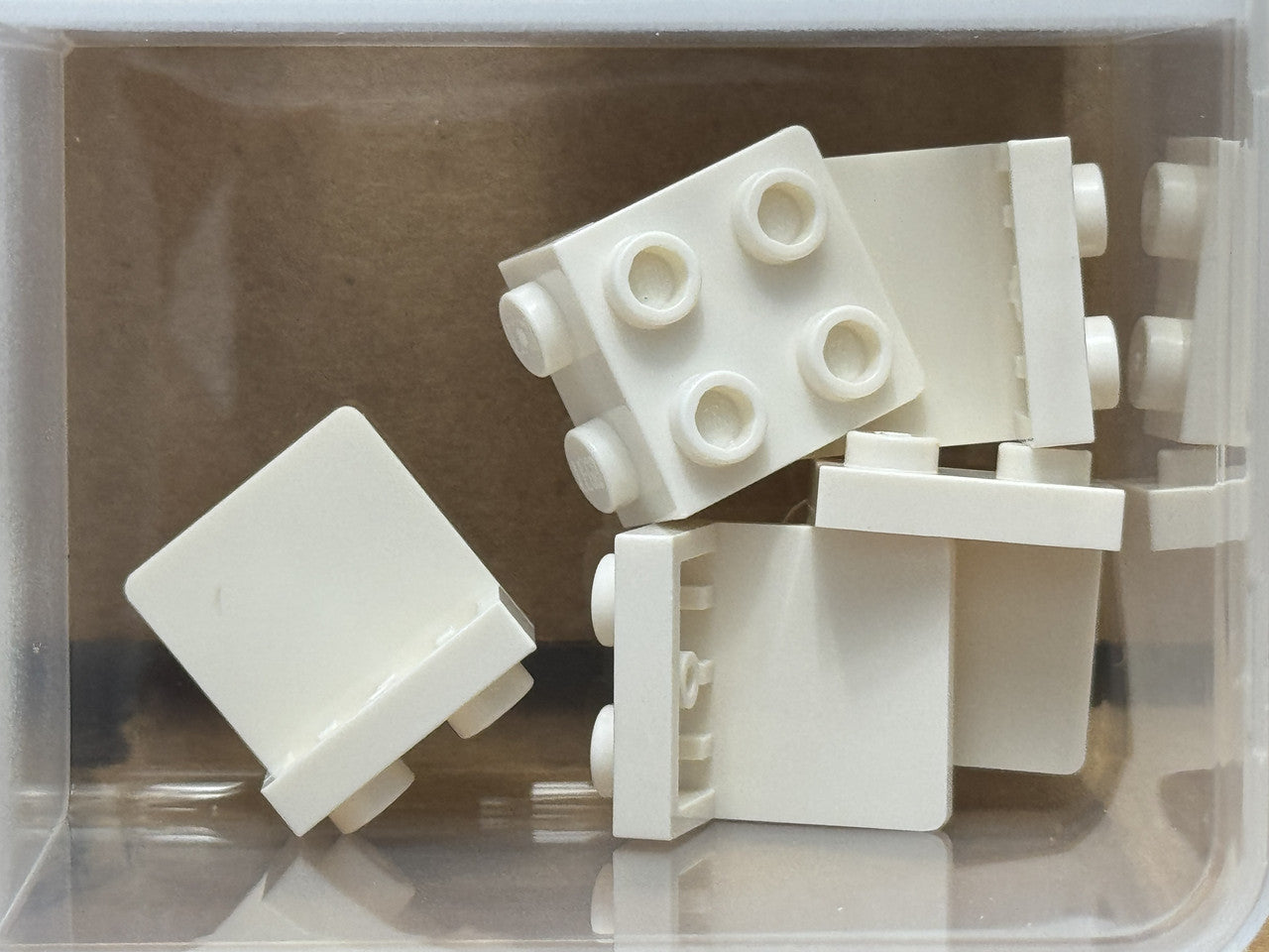 LEGO Parts - White Bracket 1 x 2 - 2 x 2 - No 44728 - QTY 5