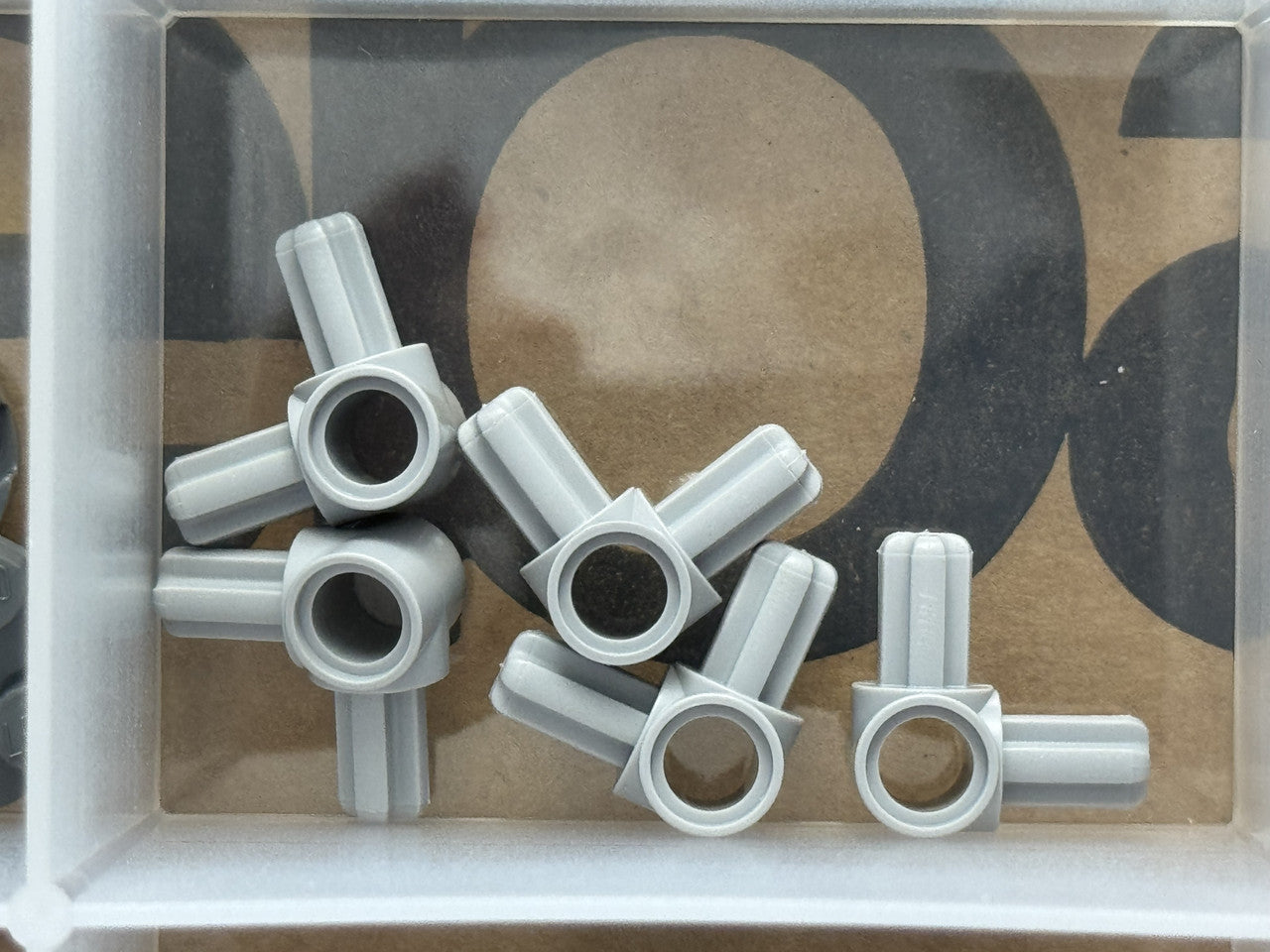 LEGO Parts - Light Bluish Gray Technic, Axle Pin Hub 2 Axles - No 10197 - QTY 5