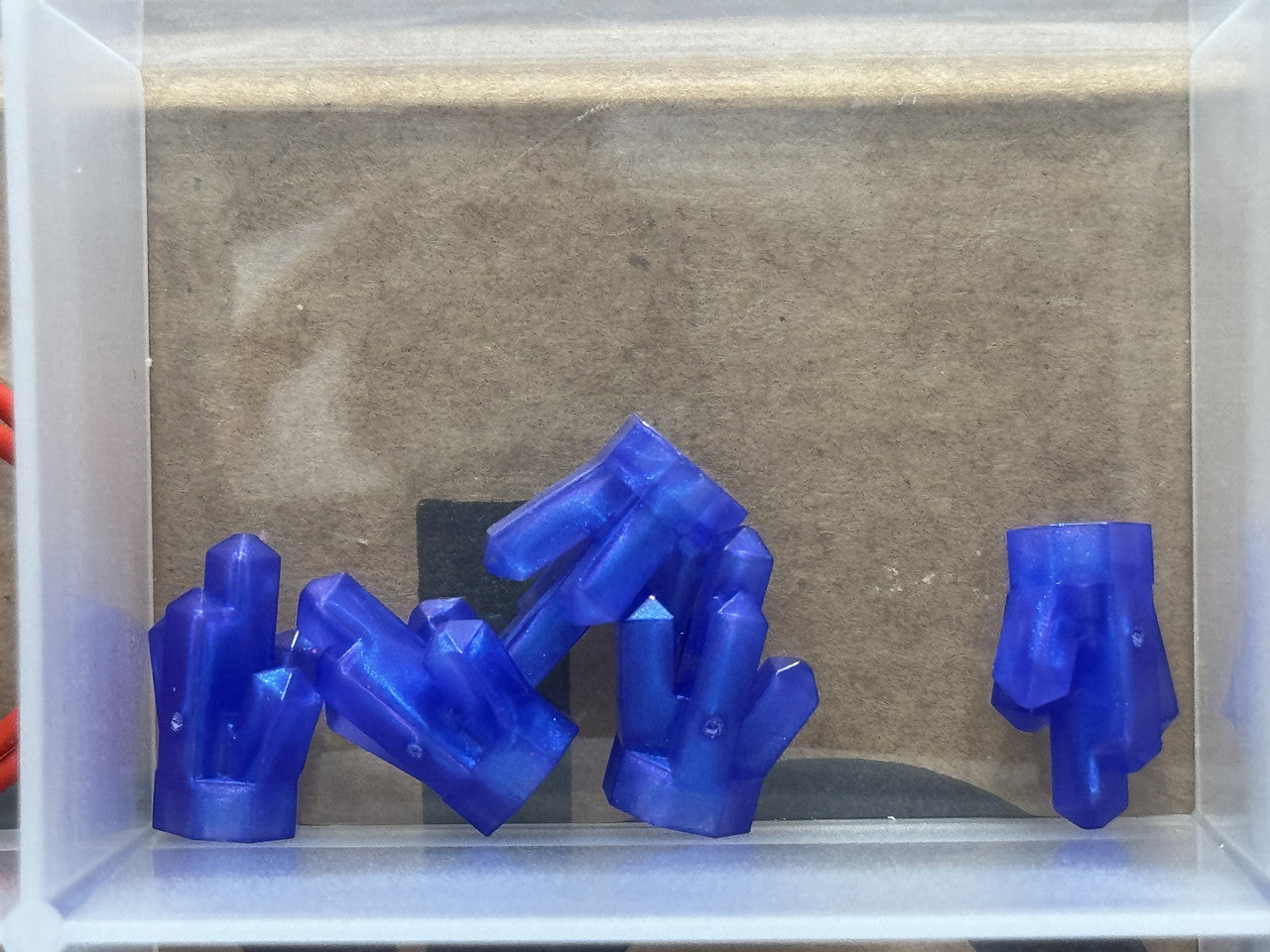 LEGO Parts - Satin Trans-Purple Rock 1 x 1 Crystal 5 Point - No 52 - QTY 5