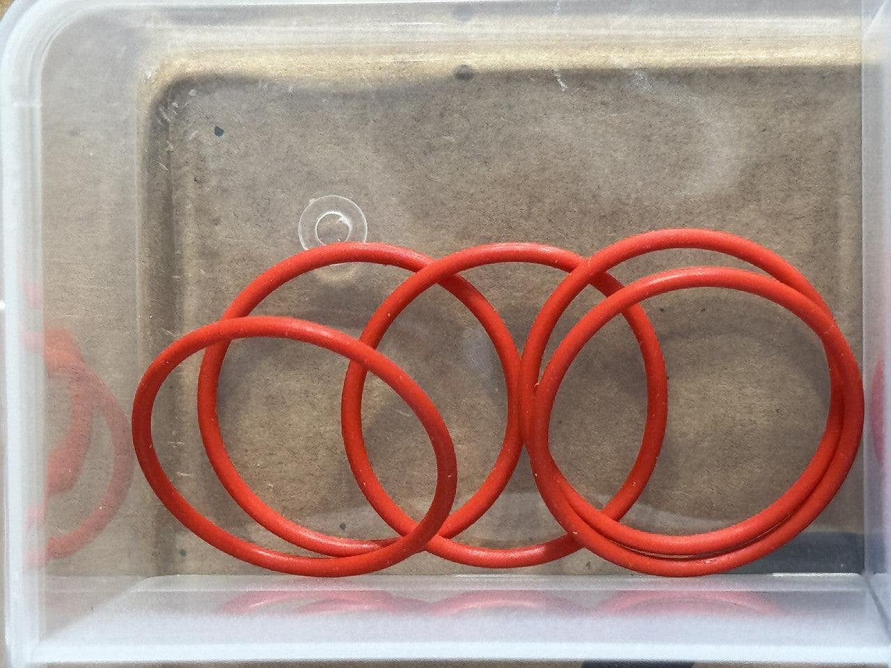 LEGO Parts - Red Rubber Belt Medium (Round Cross Section) - No x37 - QTY 5