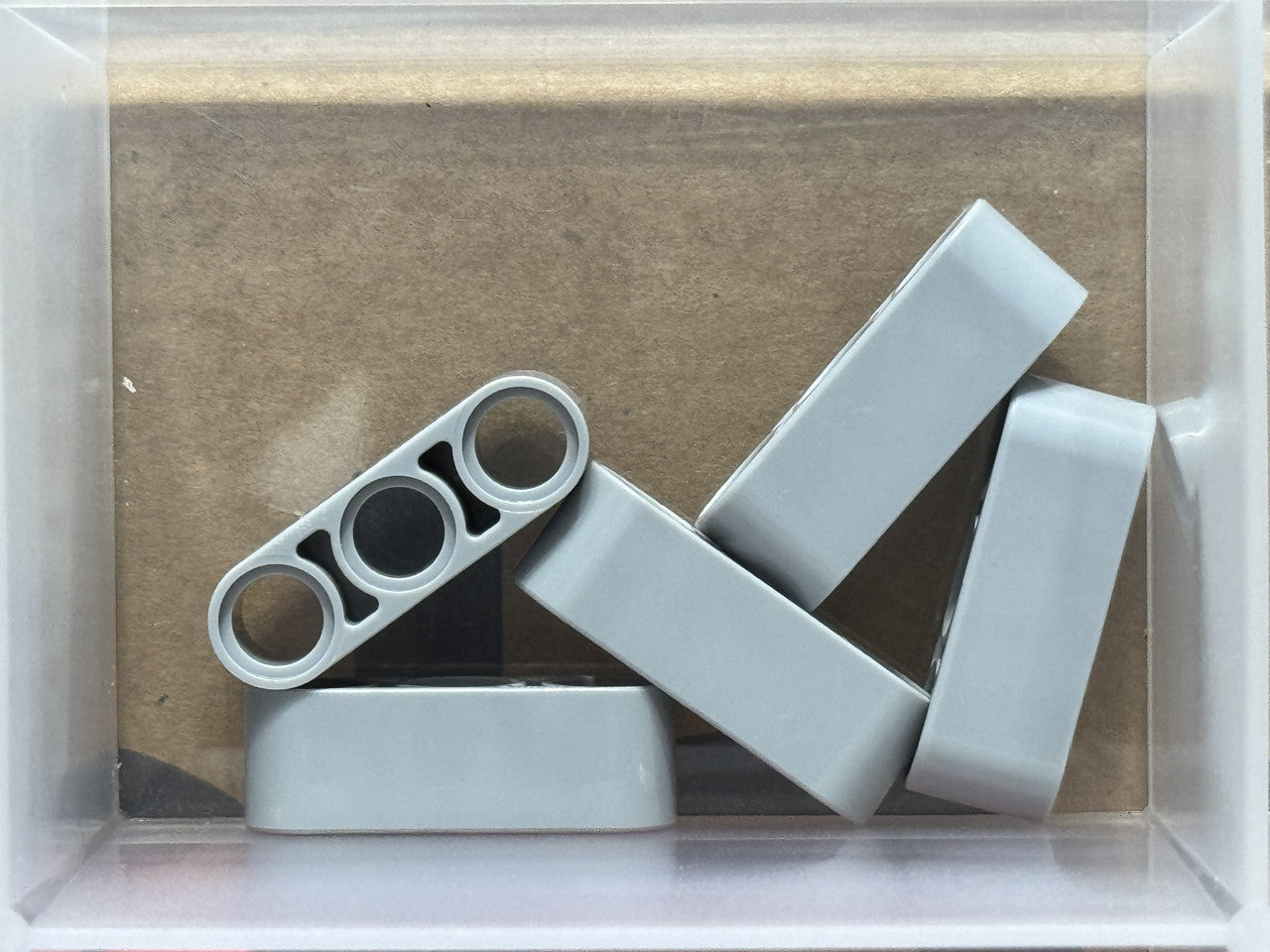 LEGO Parts - Light Bluish Gray Technic, Liftarm Thick 1 x 3 - No 32523 - QTY 5