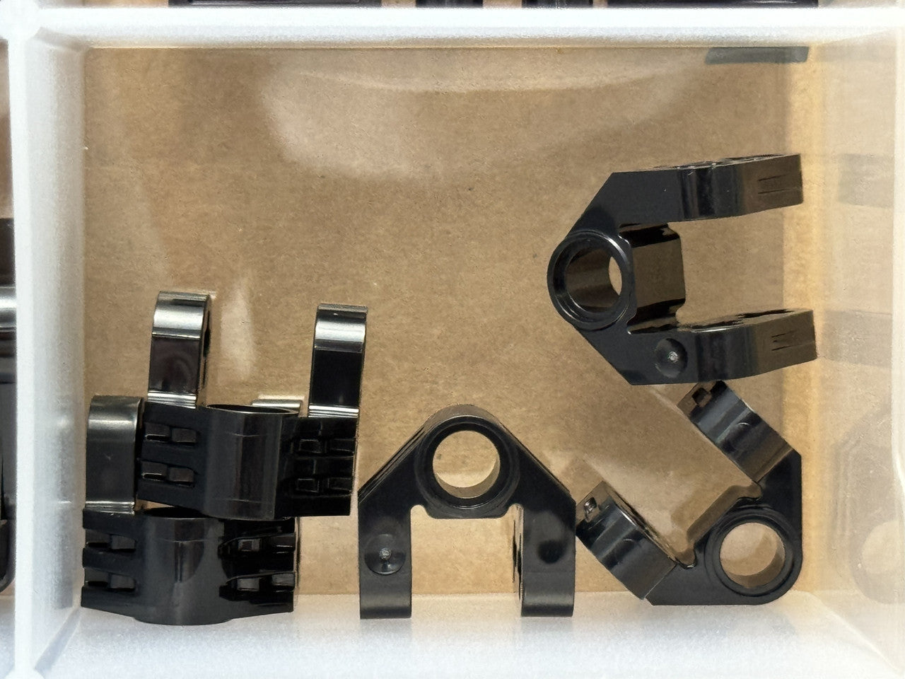 LEGO Parts - Black Technic, Axle Pin Perpendicular Split - No 92907 - QTY 5