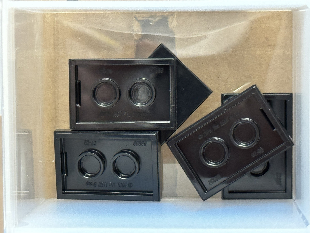 LEGO Parts - Black Tile 2 x 3 - No 26603 - QTY 5