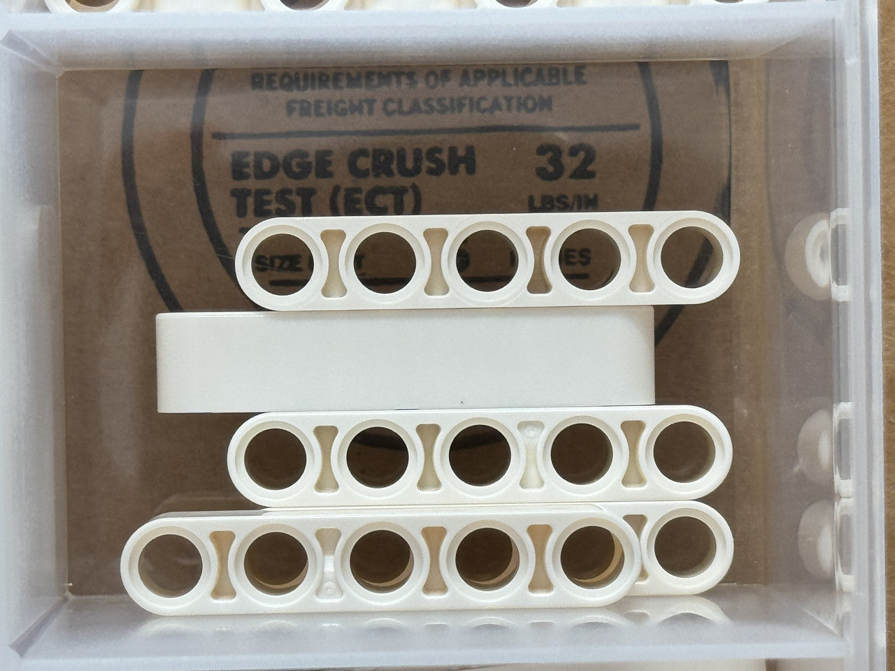 LEGO Parts - White Technic, Liftarm Thick 1 x 5 - No 32316 - QTY 5