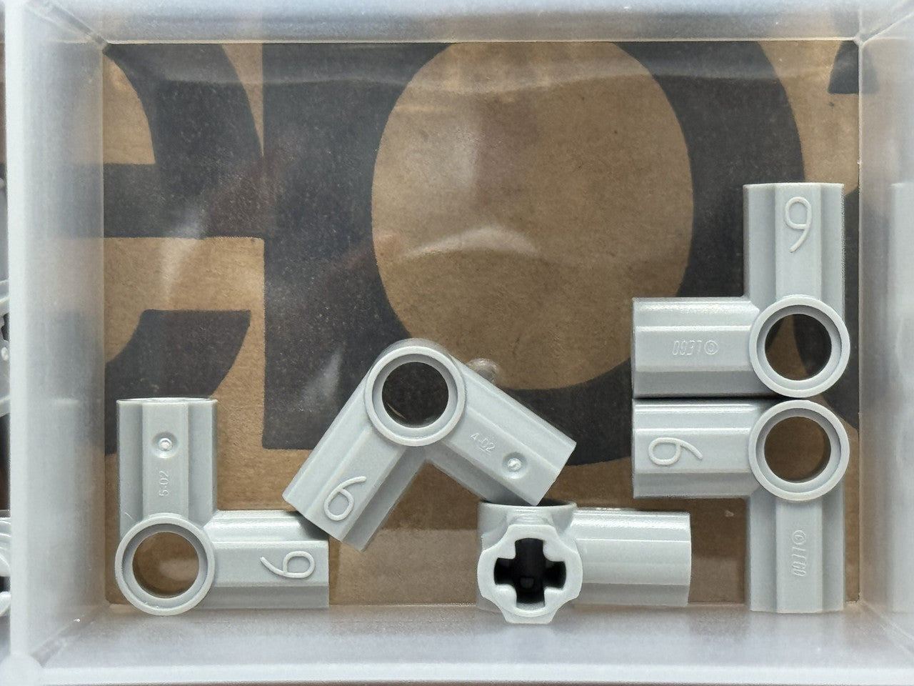 LEGO Parts - Light Bluish Gray Technic, Axle Pin Angled #6 - No 32014 - QTY 5