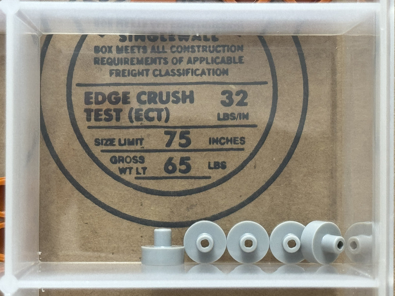 LEGO Parts - Light Bluish Gray Tile 1 x 1 Bar Small Pin Hole - No 20482 - QTY 5