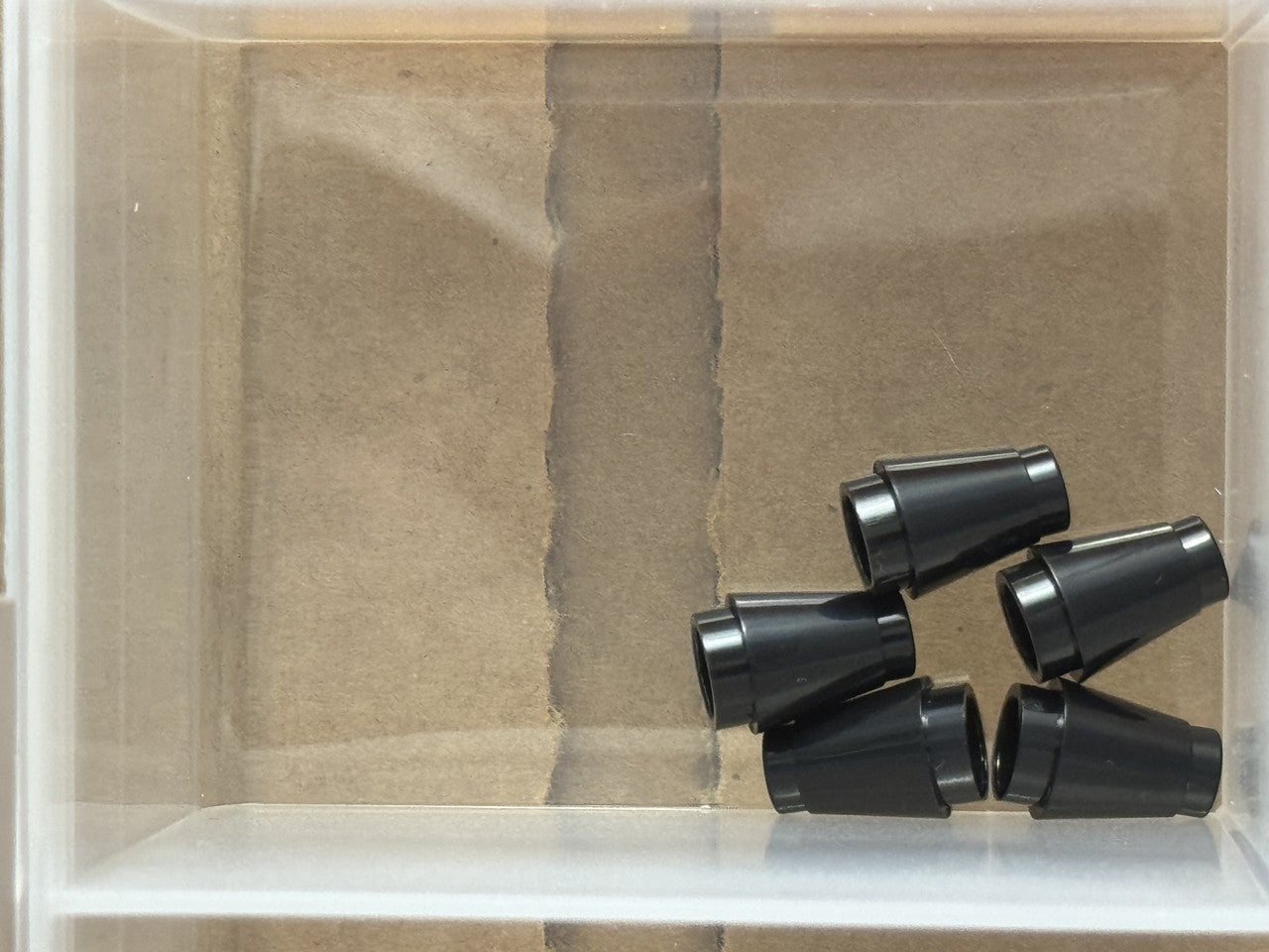 LEGO Parts - Black Cone 1 x 1 with Top Groove - No 4589b - QTY 5