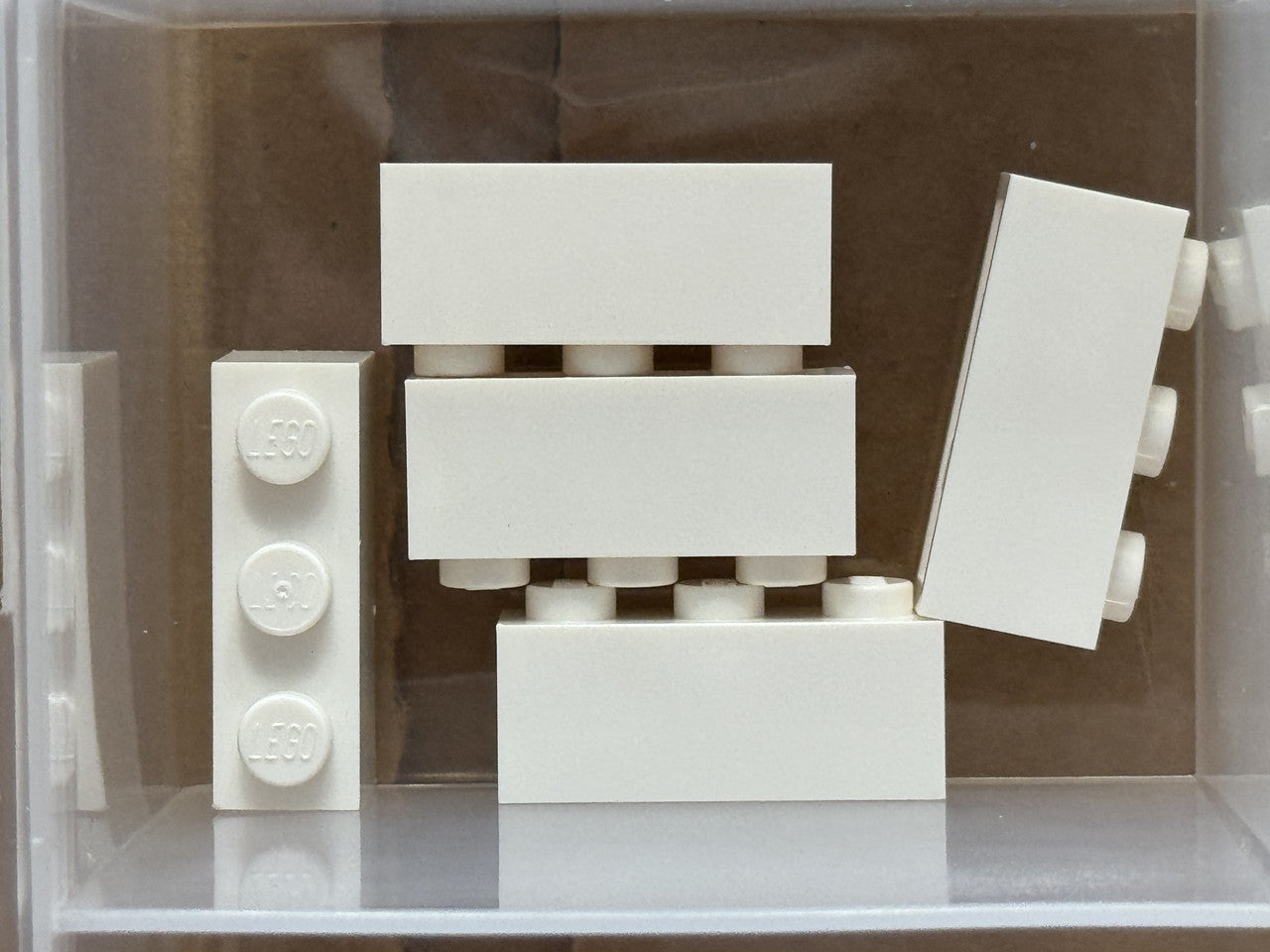 LEGO Parts - White Brick 1 x 3 - No 3622 - QTY 5