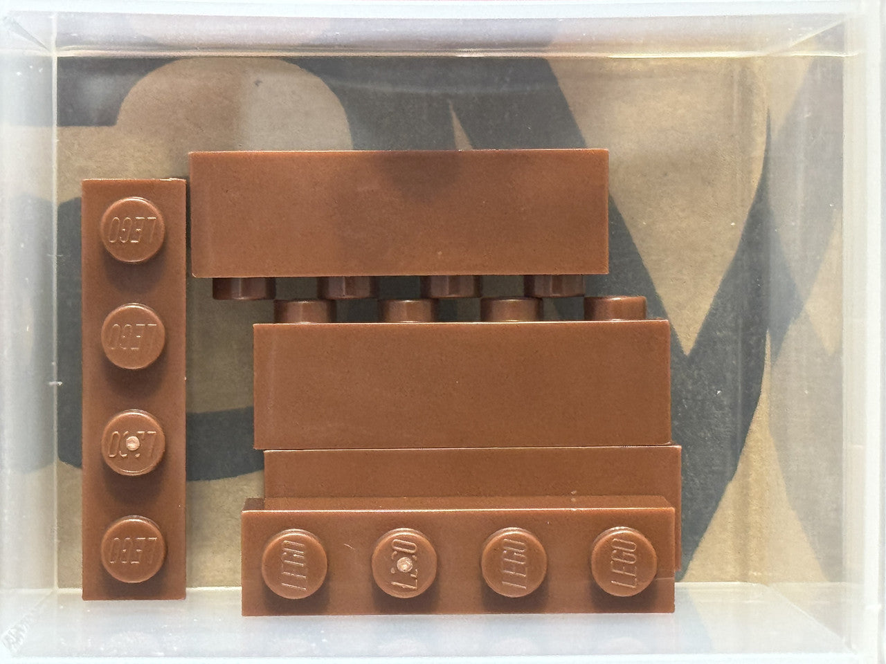LEGO Parts - Reddish Brown Brick 1 x 4 - No 3010 - QTY 5