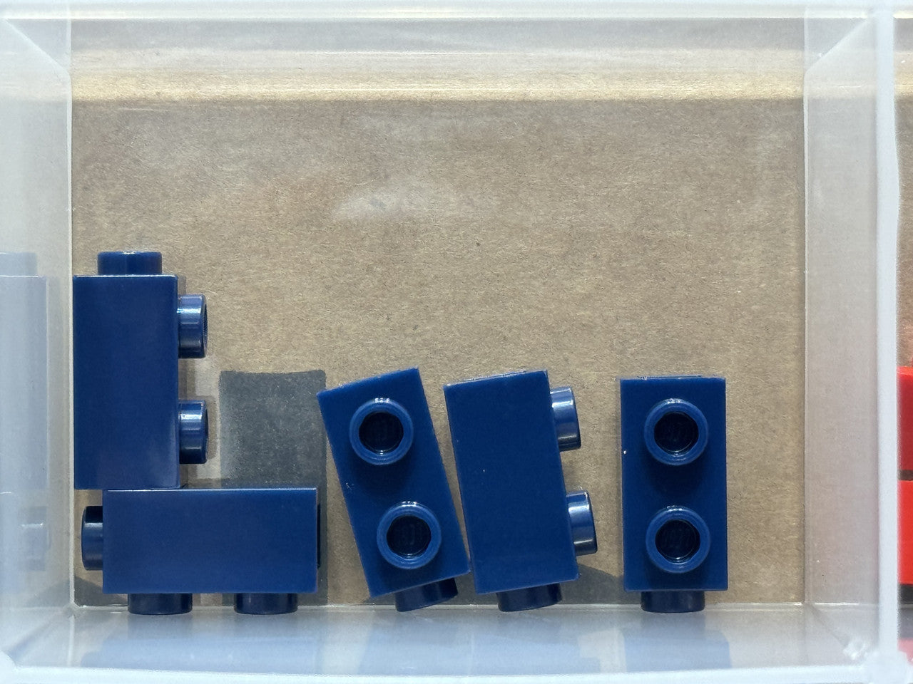 LEGO Parts - Dark Blue Brick 1 x 1 x 1 2/3 with Studs on Side - No 32952 - QTY 5