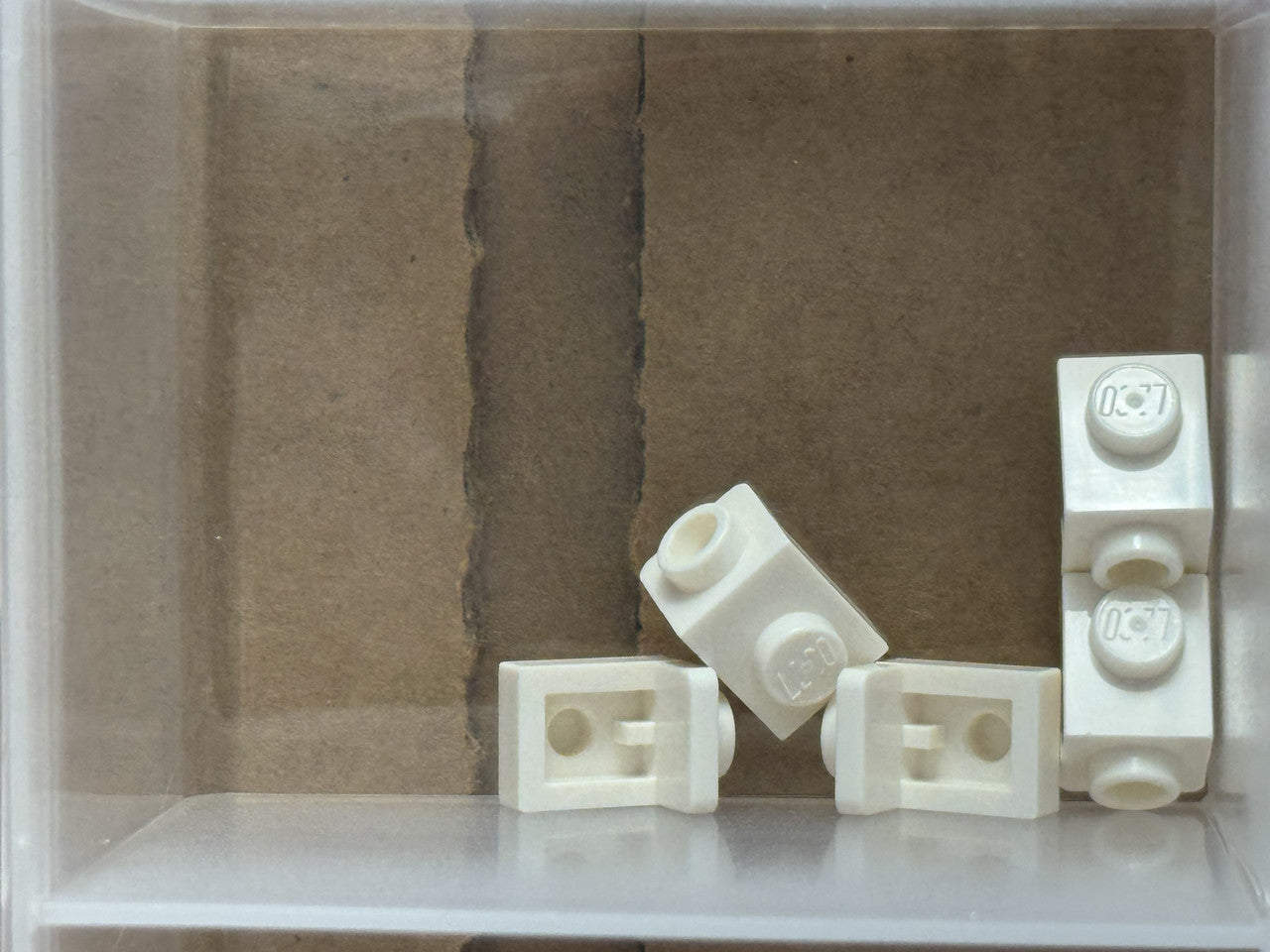 LEGO Parts - White Bracket 1 x 1 - 1 x 1 - No 36841 - QTY 5