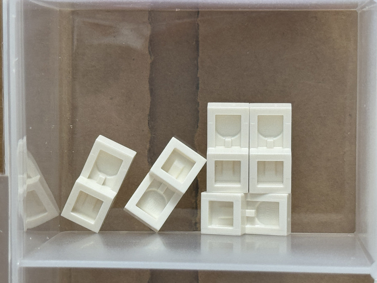 LEGO Parts - White Slope, Curved 2 x 1 x 2/3 - No 11477 - QTY 5