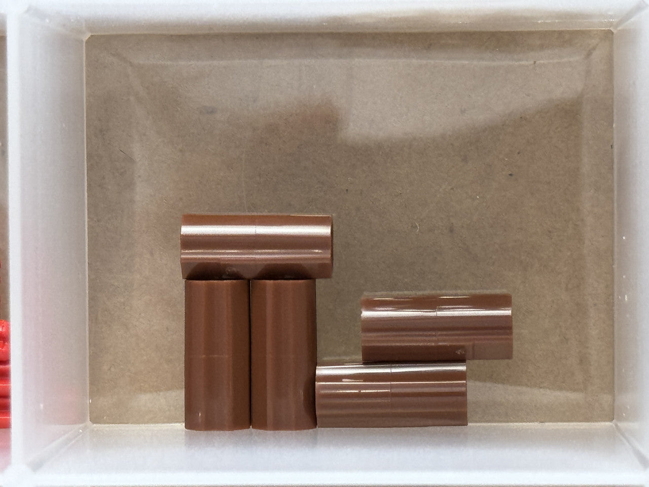 LEGO Parts - Reddish Brown Technic, Axle Connector 2L - No 6538c - QTY 5