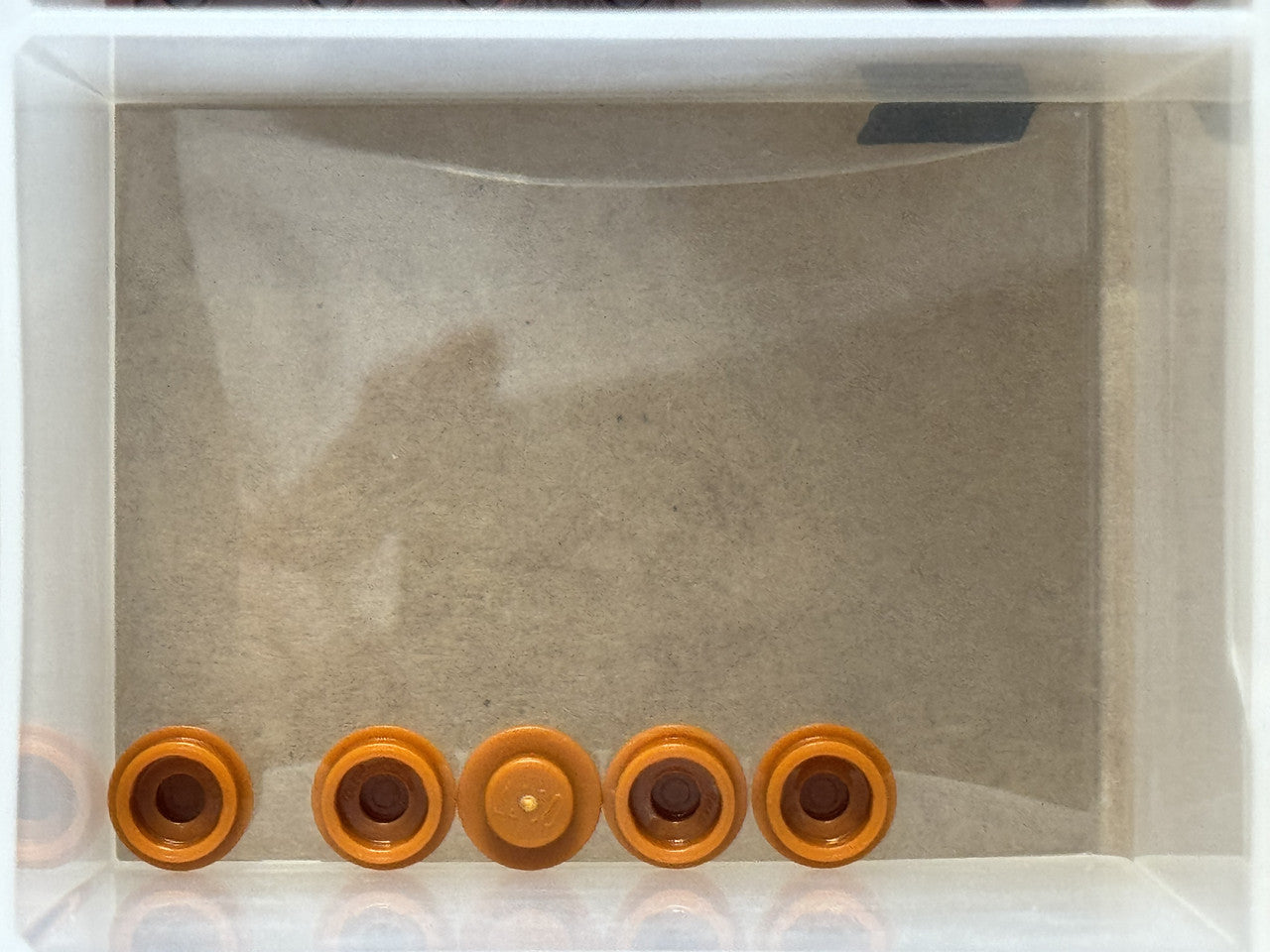 LEGO Parts - Dark Orange Plate, Round 1 x 1 - No 4073 - QTY 5
