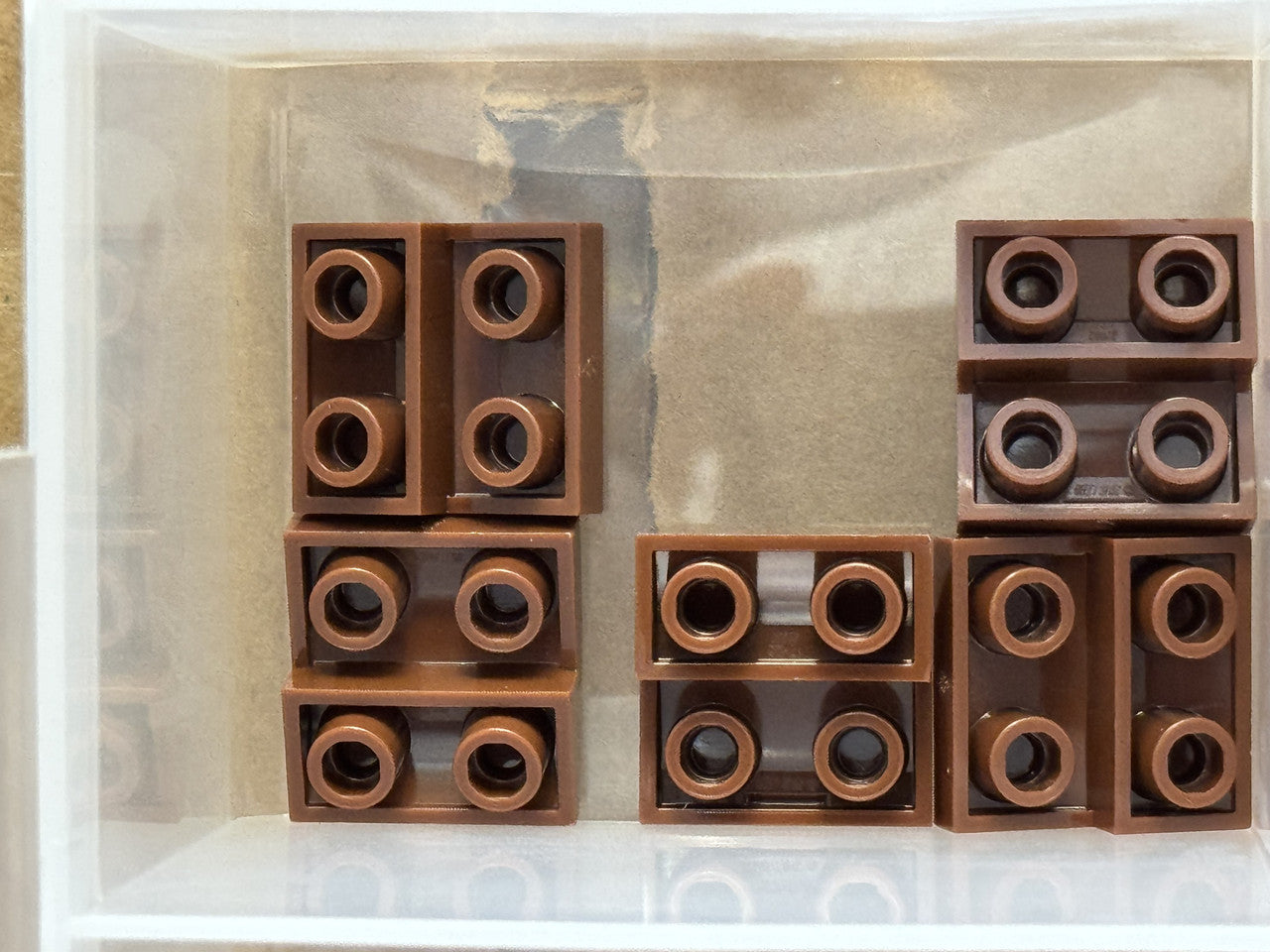 LEGO Parts - Reddish Brown Slope, Curved 2 x 2 x 2/3 Inverted - No 32803 - QTY 5