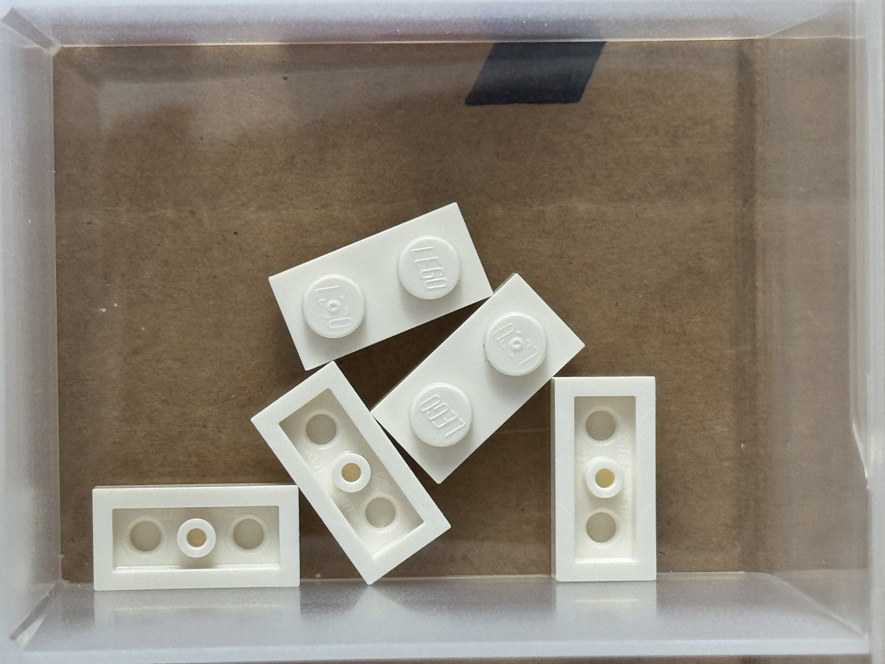 LEGO Parts - White Plate 1 x 2 - No 3023 - QTY 5