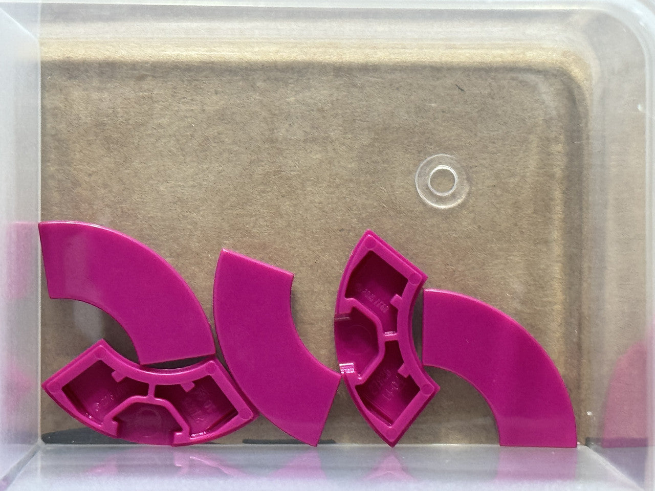 LEGO Parts - Magenta Tile, Round Corner 2 x 2 Macaroni - No 27925 - QTY 5