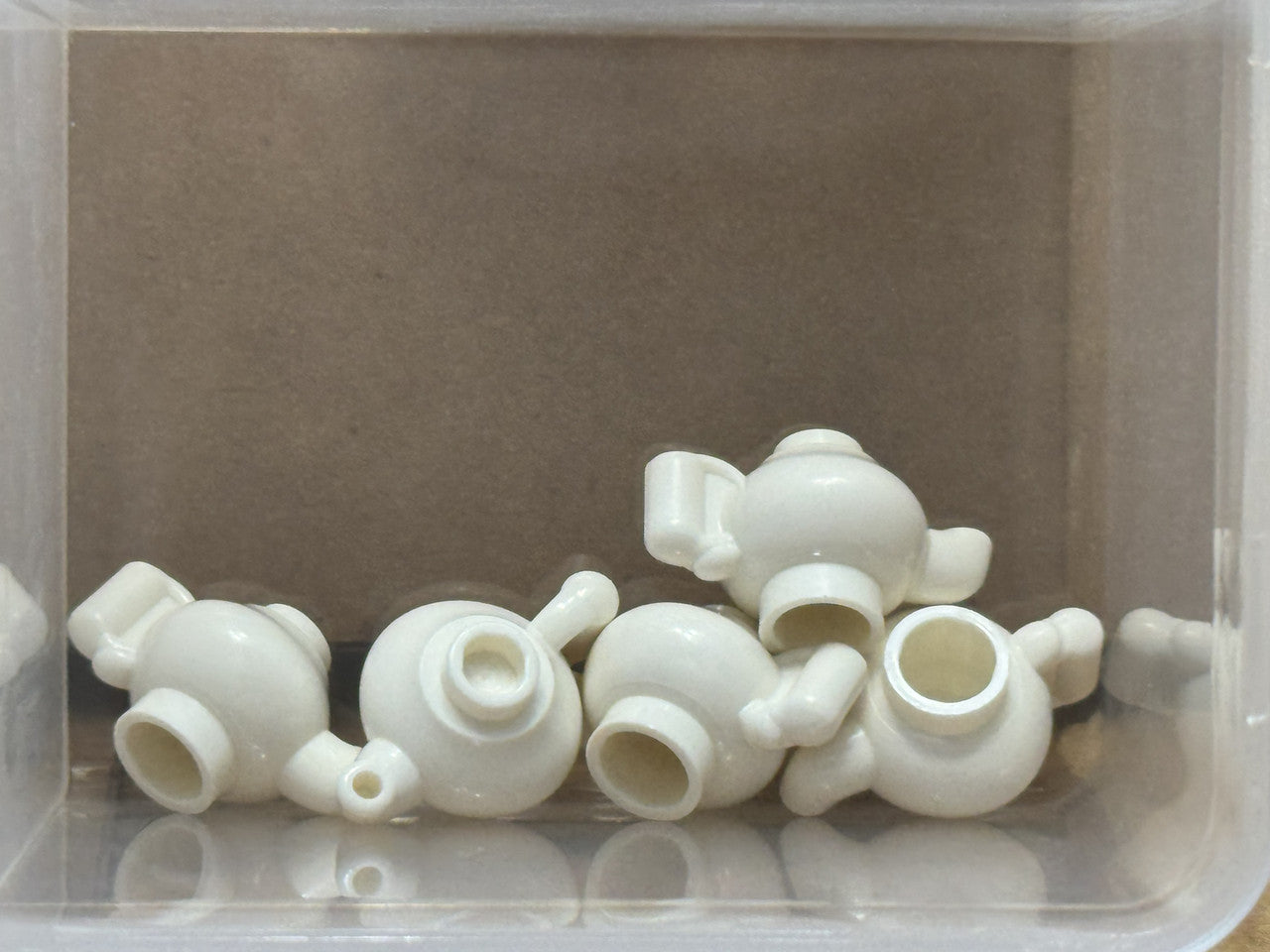 LEGO Parts - White Minifigure, Utensil Teapot - No 23986 - QTY 5